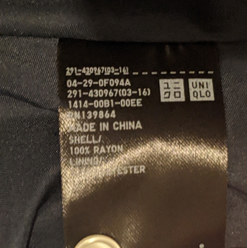 Uniqlo - Lemaire U Bow Tie 3/4 Sleeve Dress 291-430967(03-16) | Small | Navy - Picture 7 of 16